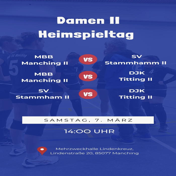 Heimspiel der Volleyball-Damen II am 07.03.2026