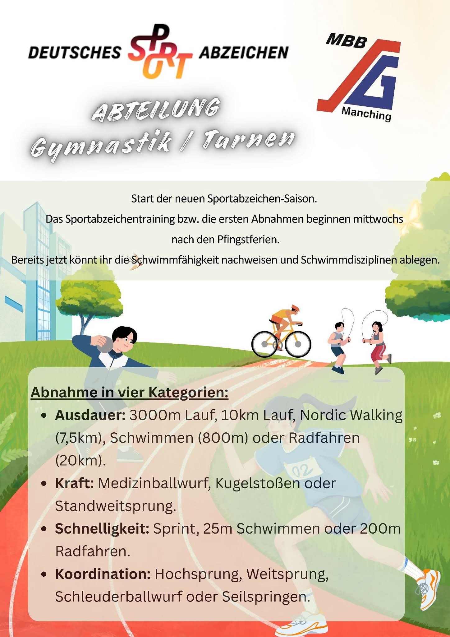 Sportabzeichenabnahme bei der MBB-SG Manching