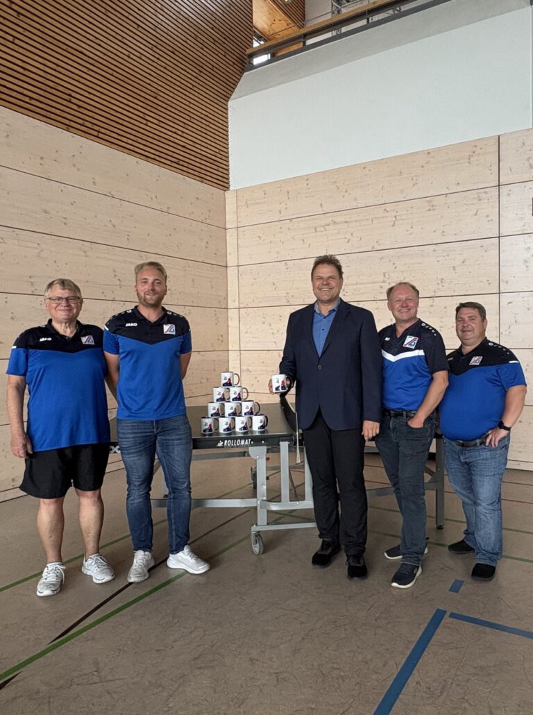 Neue Tassen für die Abteilung Tischtennis