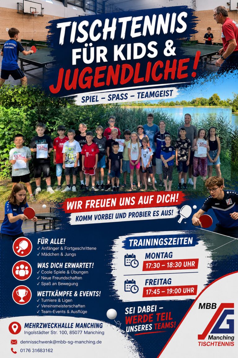 Tischtennis: Wir suchen Kinder und Jugendliche