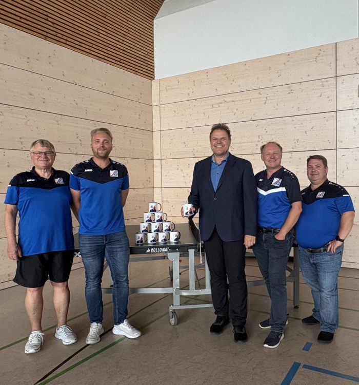 Neue Tassen für die Abteilung Tischtennis