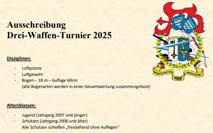 Drei-Waffen-Turnier 2025